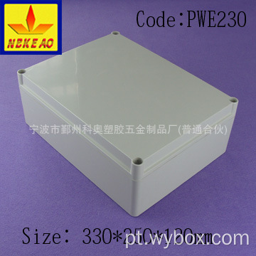 Caixa externa de plástico à prova d&#39;água caixa eletrônica ip65 caixa à prova d&#39;água de plástico PWE230 com tamanho 330 * 250 * 120 mm